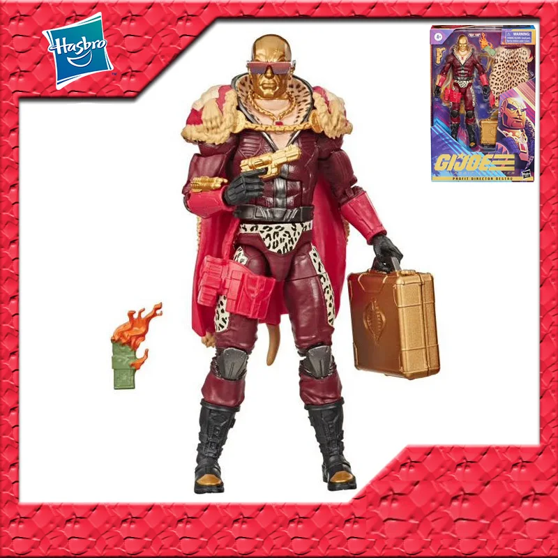 

In Stock Original Hasbro G.I.JOE PROFIT DIRECTOR DESTRO PVC Anime Figure Action Figures Model Toys