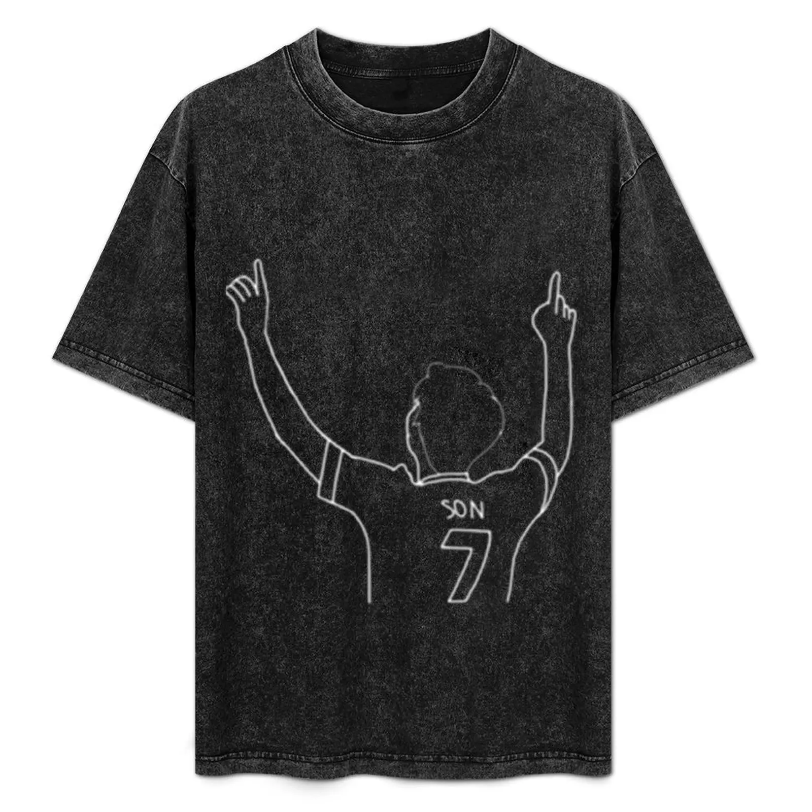 

HEUNG MIN SON T-Shirt Novelty Print Casual Tee Shirt