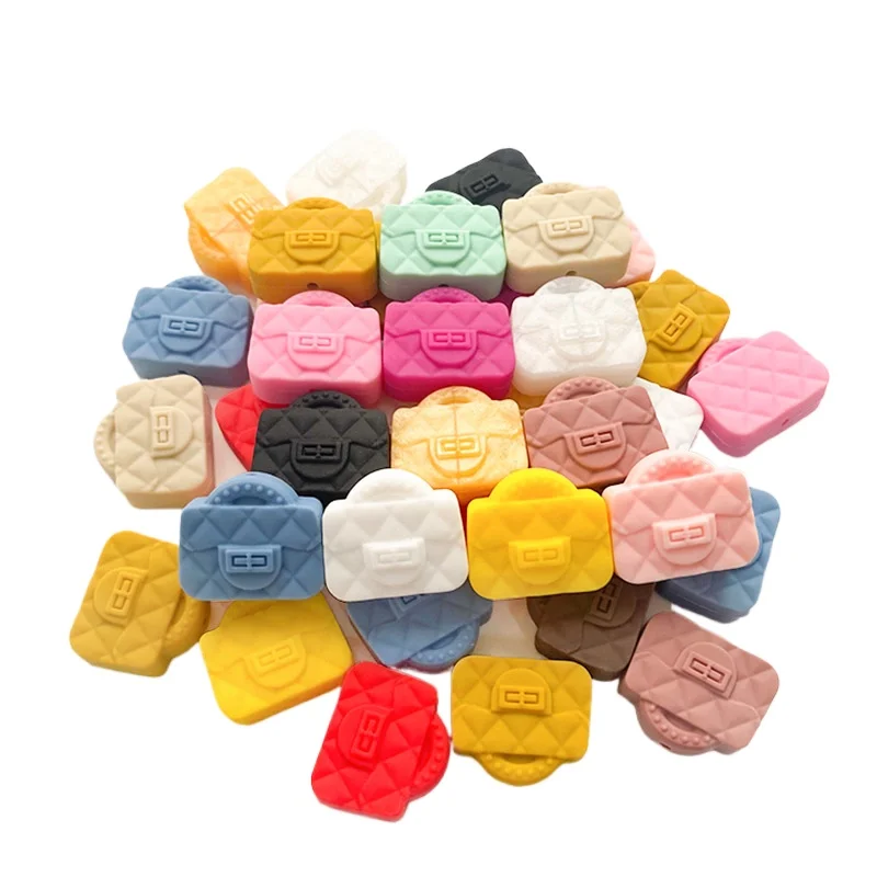 30pcs New Silicone Beads Mini Focus Beads For Pens Food Grade Silicone Teether Beads DIY Jewelry Pacifier Chain Accessories