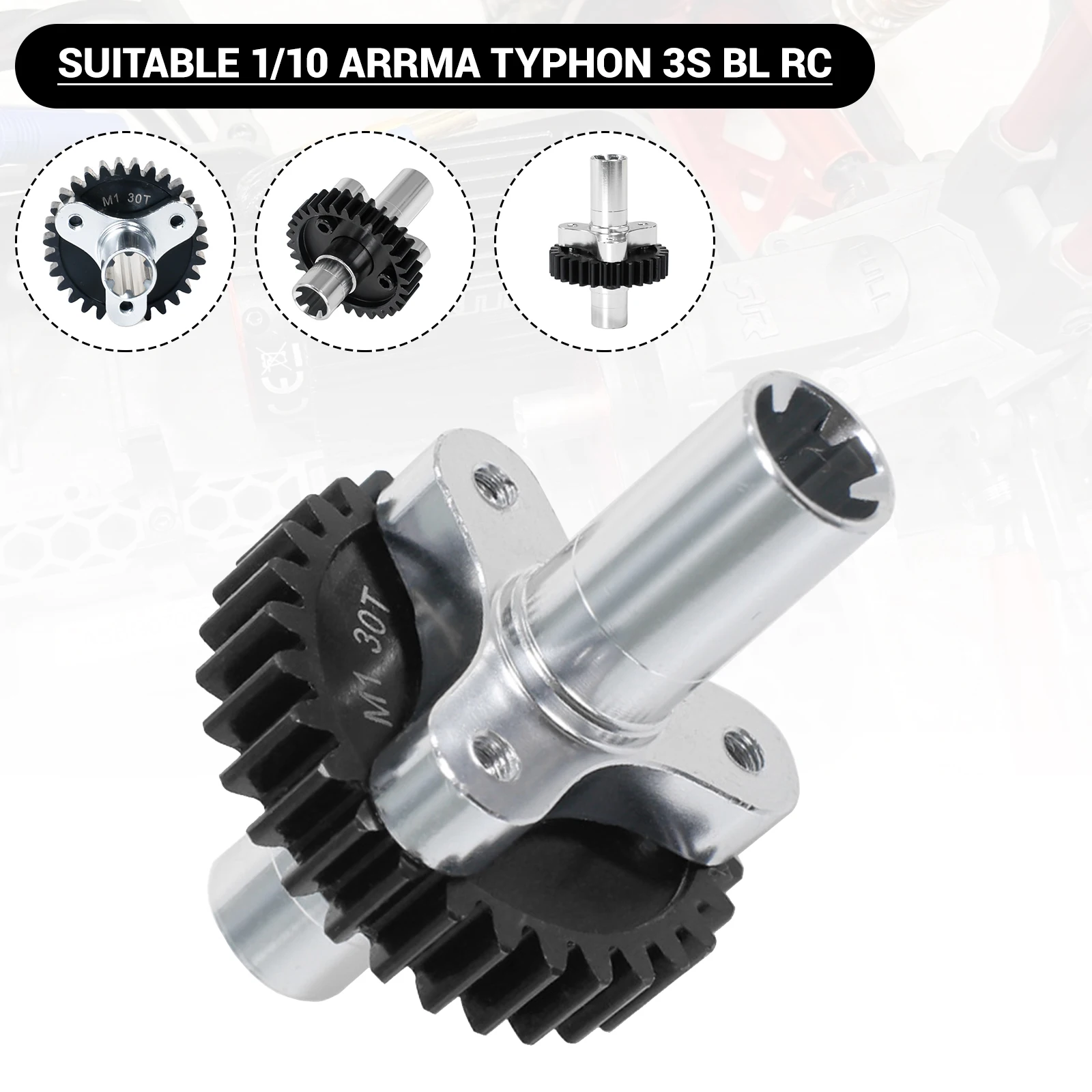 

30T M1 hardened steel gear with slipper clutch for 1/10 ARRMA Typhon 3s BL