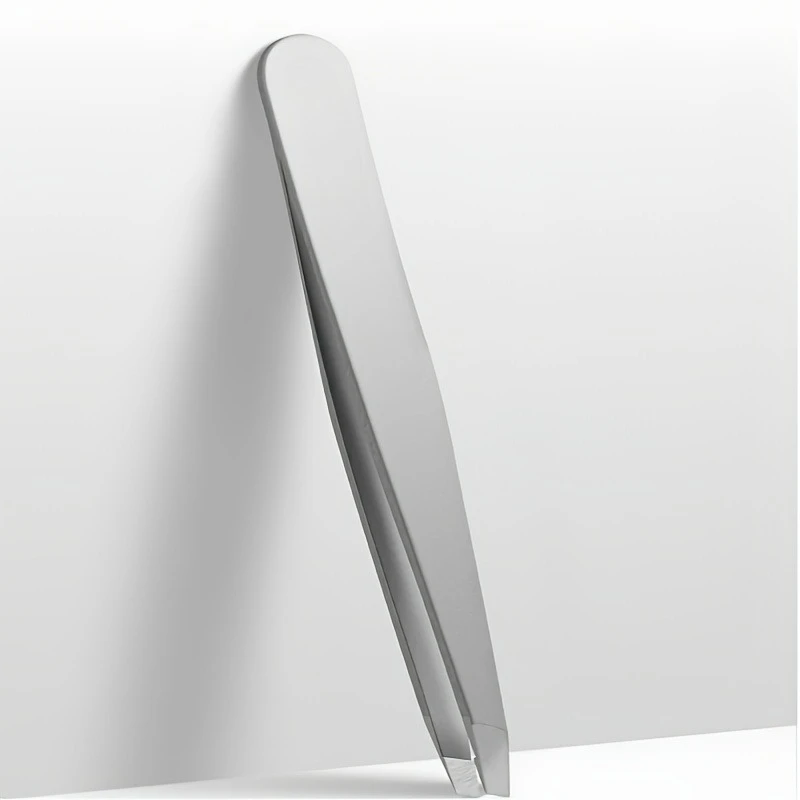 Pinça profissional de precisão em aço inoxidável para sobrancelhas e pelos faciais, pinça sem fragrância para sobrancelhas