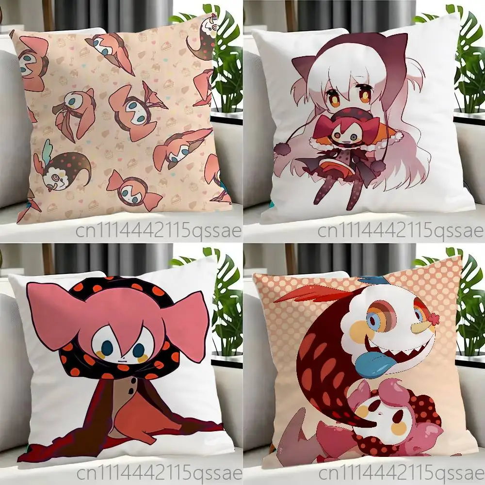 Madoka Magica Charlotte Bebe Pillow cases Organic Linen Pillow Case Double-Sided Print Cushion Cover for Sofa Home Decor Gift