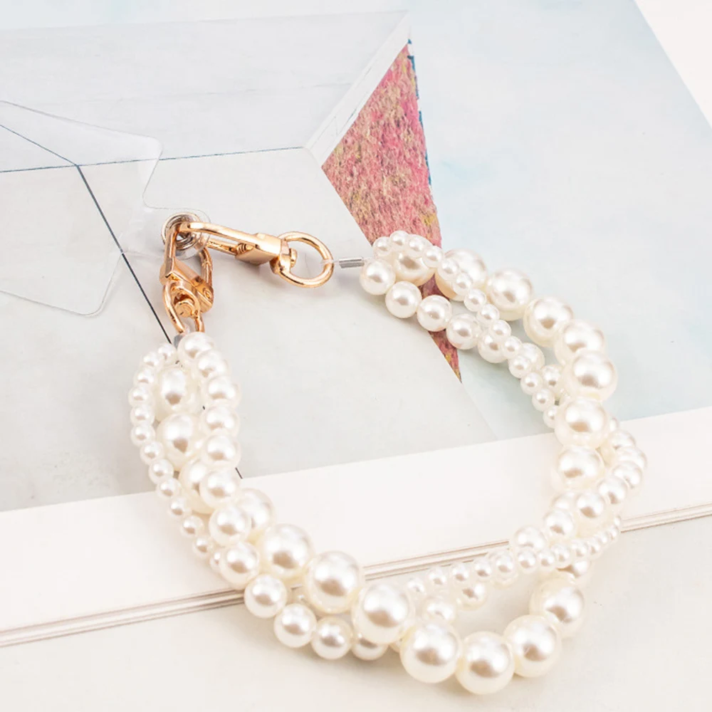 30CM Long Imitation Pearl Bag Chain High Quality Decoration Accessories DIY Mobile Phone Case Chain Fashion Bag Straps For Woman