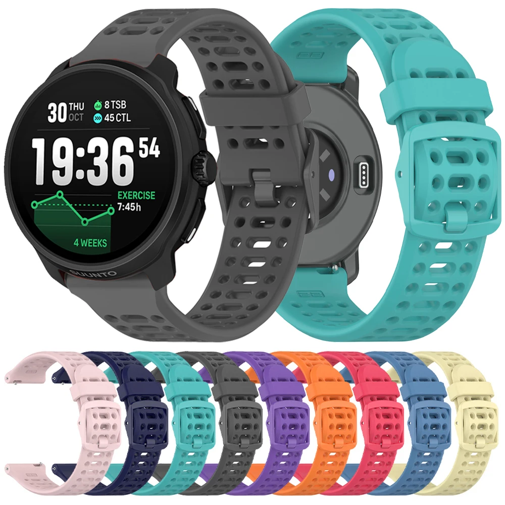 Für SUUNTO RACE 2/S Uhrenarmbänder Sport Silikonarmband für SUUNTO VERTICAL/5 9 Peak Pro/OCEAN/RACE RUN/3 Atmungsaktives weiches Armband