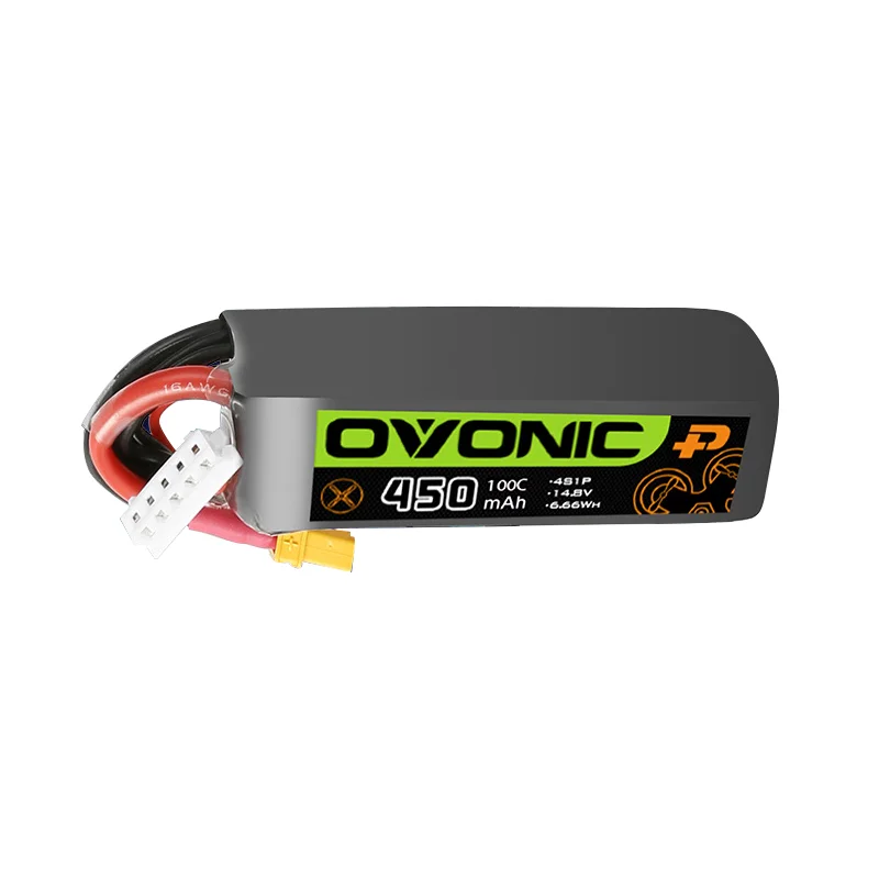 450mAh 4S 14.8V 100C Bateria LIPO do helikoptera RC Quadcopter FPV Racing Drone Części z wtyczką XT30 4s BATTERY