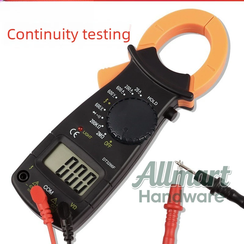 Multi functional clamp multimeter, high-precision fully automatic digital display, electrical voltage and current meter DT3266F
