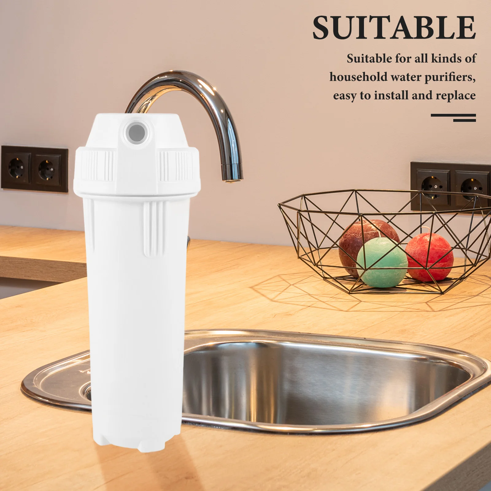 

Plastic Water Filter Core Replacement for Purifier Durable Filtration System Filter Element Simple