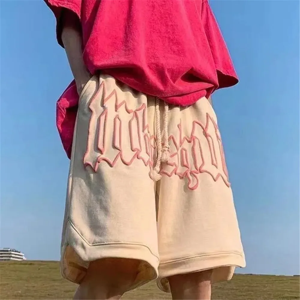 

Vintage High Waist Casaul Y2k Cargo Shorts Women Korean Loose Summer Hippie Clothes Gothuc Cycling Baggy Letter Embroidery Short