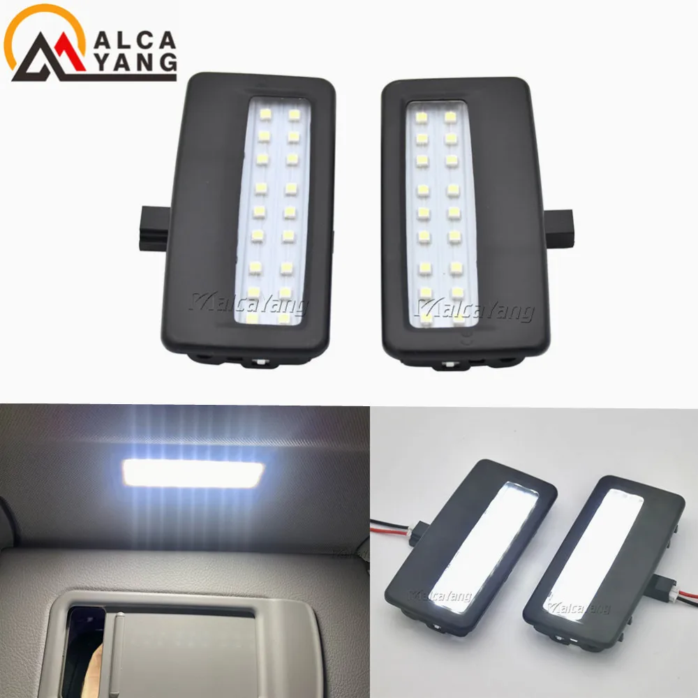 Energy Saving Reading Lights For BWM 5 7 series F07 F11 F01 F02 F03 F04 LED Interior Sun Visor Vanity Mirror Lamps