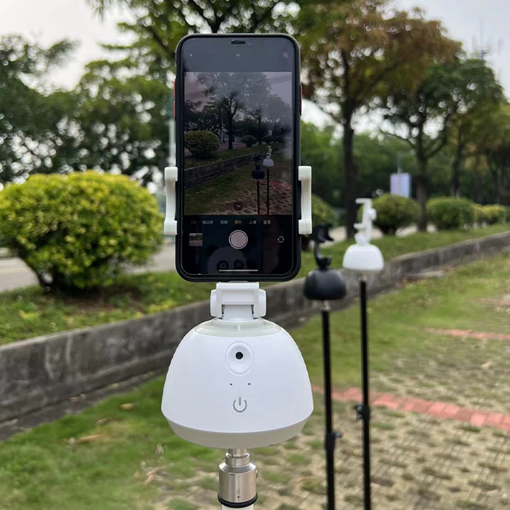 Smart gimbal Face Tracking Shooting Selfie Stick 360 Object Dual Axis Tracking Gimbal Holder All-in-one Rotation Phone Holder