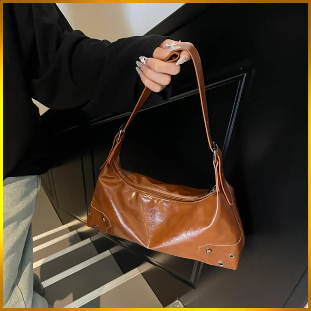 

Женская модная сумка подмышки из искусственной кожи, винтажные повседневные сумки, большая вместительная мягкая кожаная сумка подмышки, женская дорожная сумка