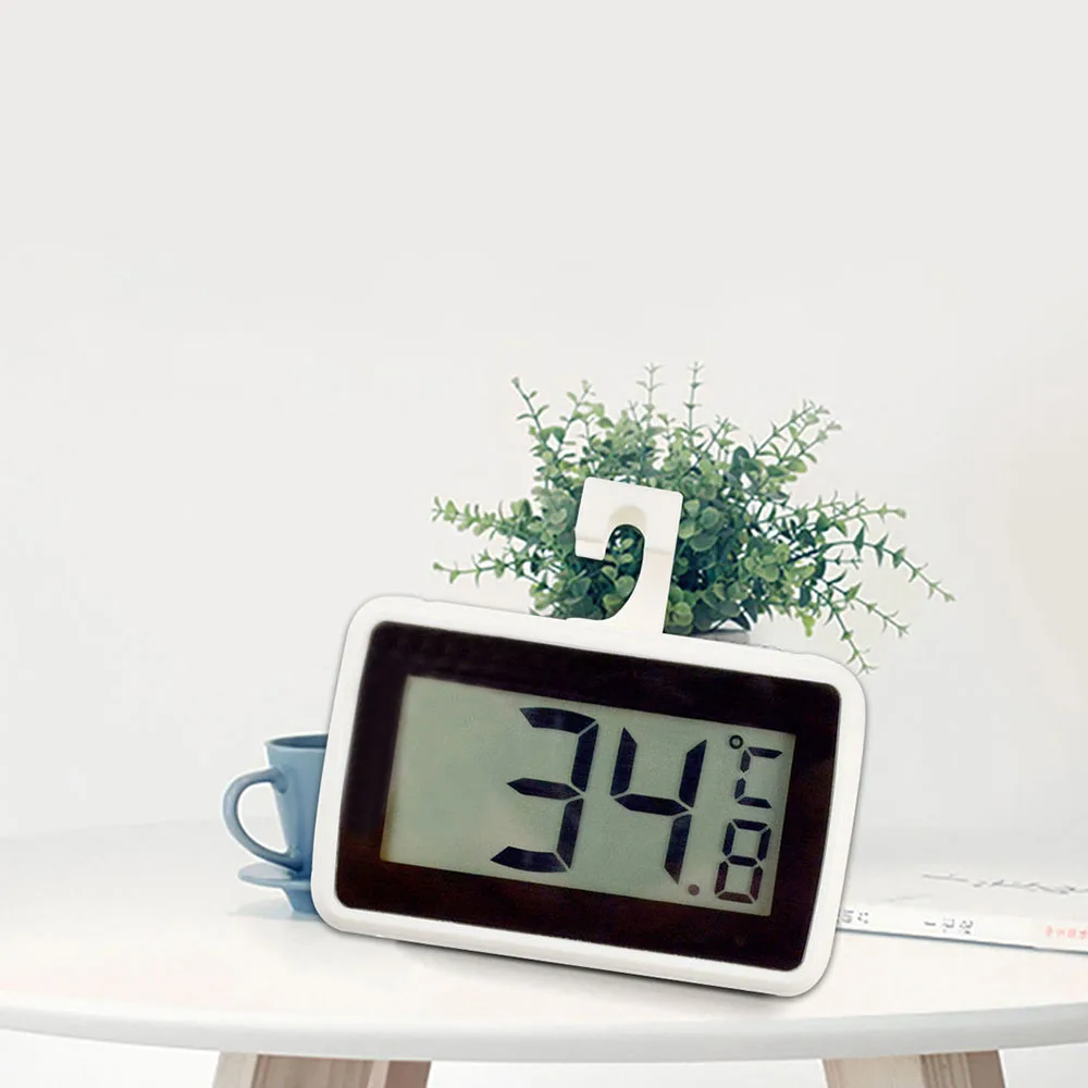 LCD Digital Thermometer Precision Fridge Freezer With Adjustable Stand Magnet Screen Waterproof Refrigerator Thermometer Tools