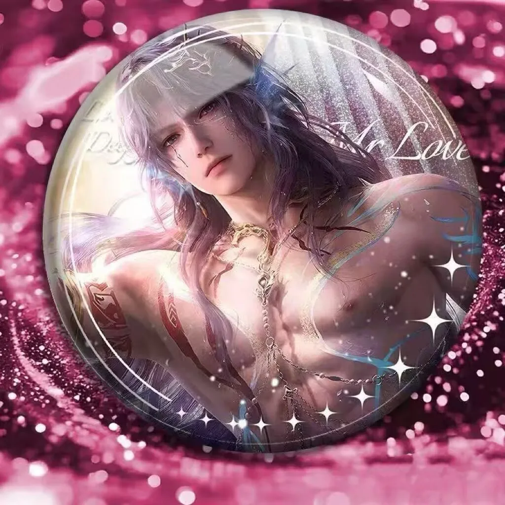 

"Love and Deep Space" and "Rafayel Qi Yu" Moria Sea God Mermaid Laser Bar Badge Game peripheral backpack decoration for friends