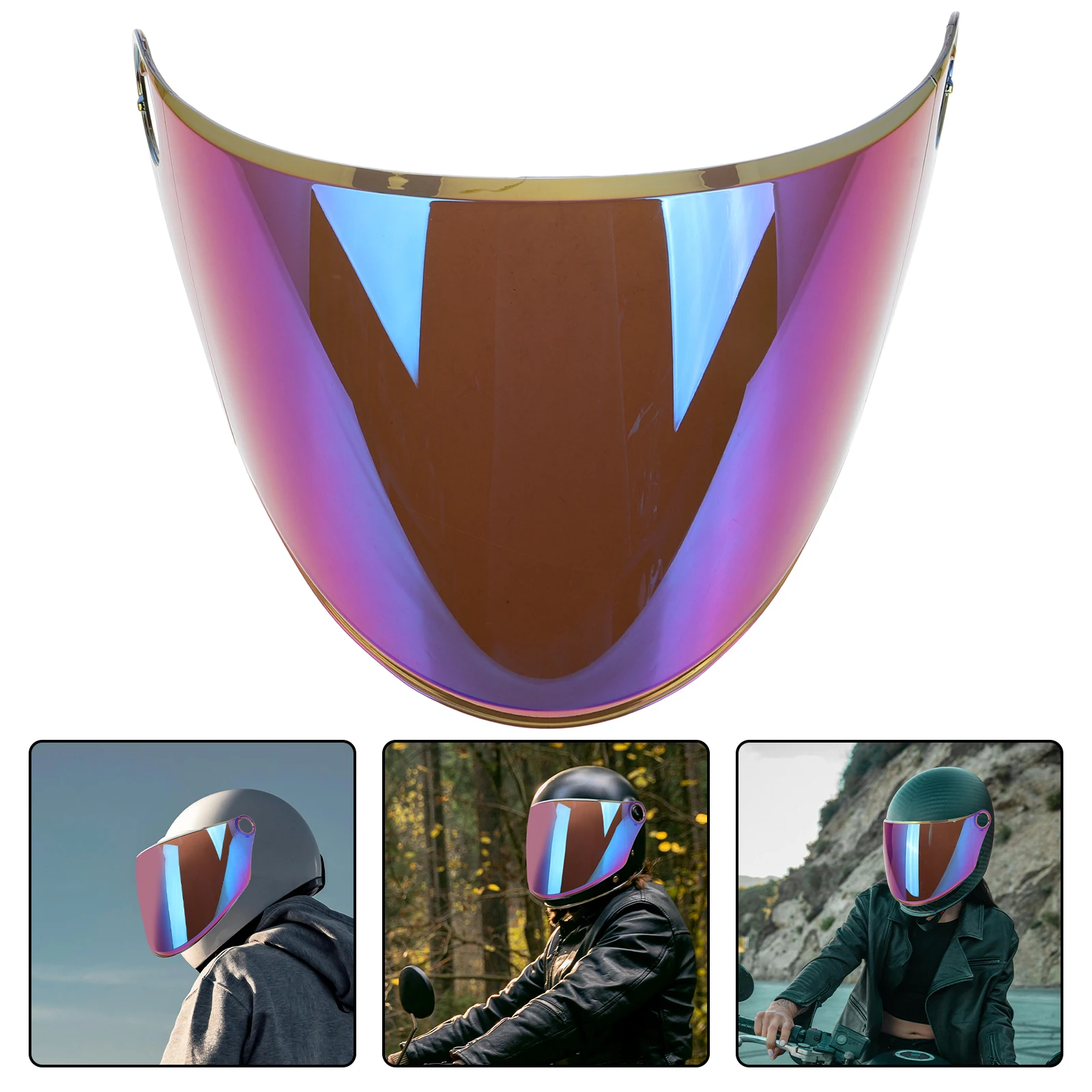 

Clear Visor Replacement Motorcycles Scooter Flip Up Full Face Visor Shield Anti-Fog Anti-Scratch Lens Durable Acrylic