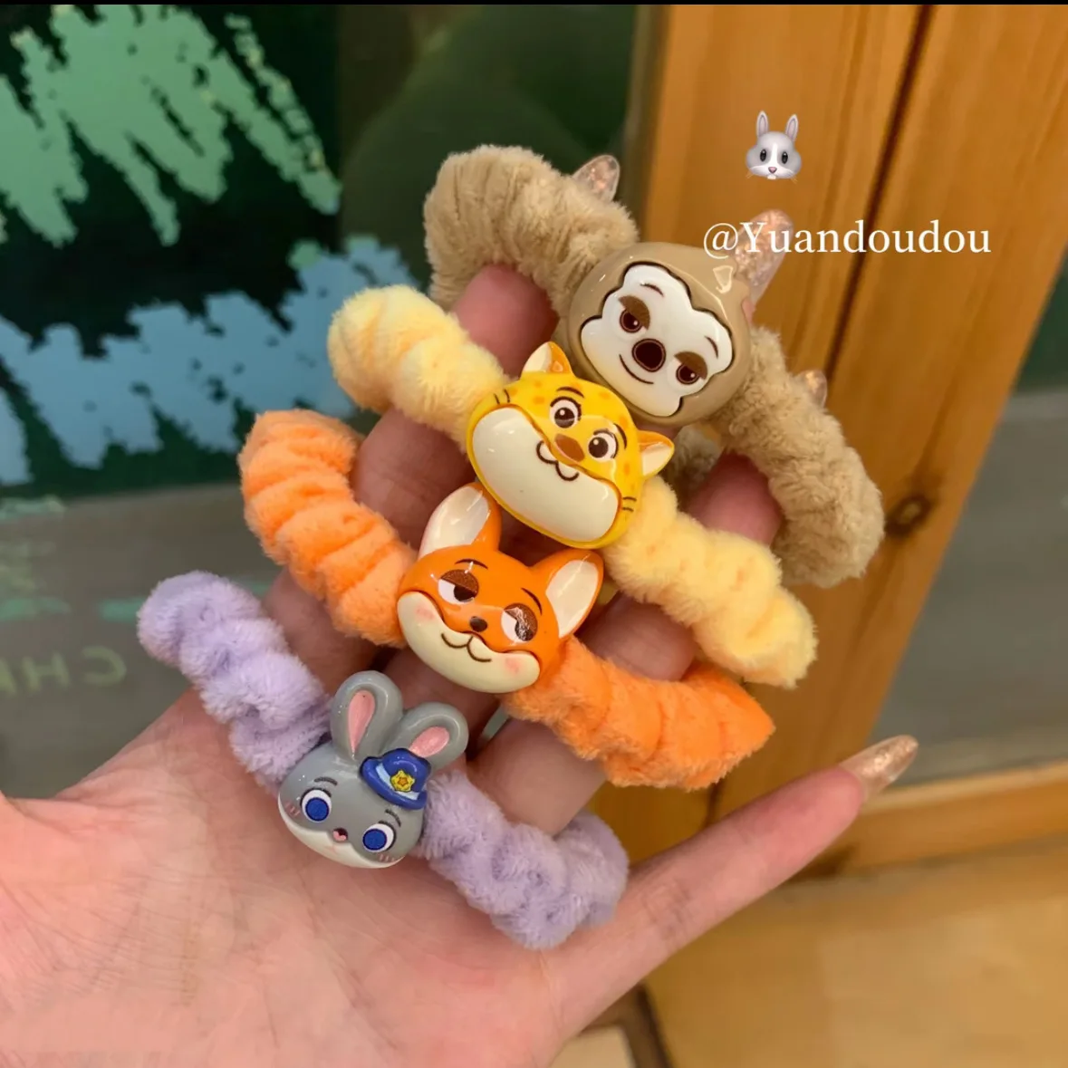 

10/50 шт., новинка для Zootopia 2, резинки для волос и аксессуары, высокоэластичные милые резинки для волос с героями мультфильмов, Рождественский подарок