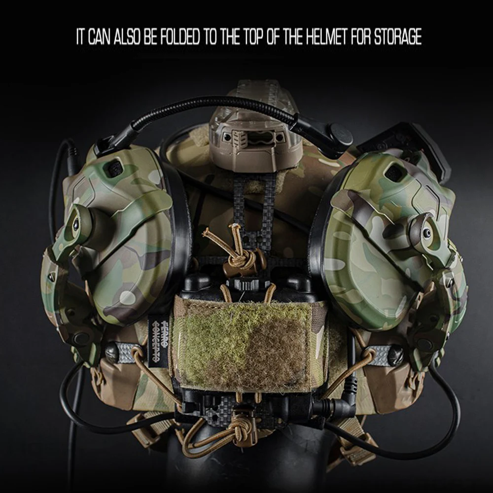 GEN 6 Tactical Headset Non-picking Noise-Cancelling Headset for Helmet Head Mounted 2 in 1 OPS Core ARC and Team Wendy M-LOK