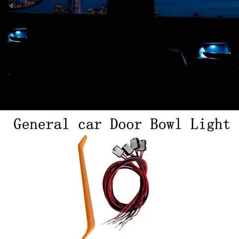 12V Car door bowl light concealed installation door handle light LED FOR HONDA TOYOTA NISSAN MAZDA 8 best sales toyota crown door light - №6