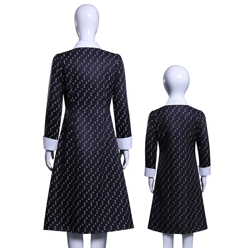 

Wednesday Cosplay Costume Women Girls Floral Skirt Dress Halloween Carnival Party Comic-con Role Playing Outfit For Adult Child