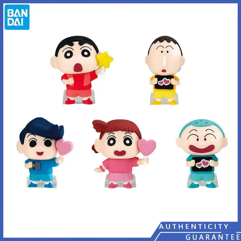 [In stock] Bandai Crayon Shin-chan Nowara Shnnosuke Sakurada Nene Himawari Collectible Ornament Model Toy Festival Gifts Kids