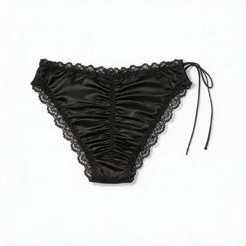 Men Triangle Briefs Pattern Design Ultra Thin Smooth Fabric Breathable Lace Edge Friendly Daily Indoor Basic Bottoms Underwear