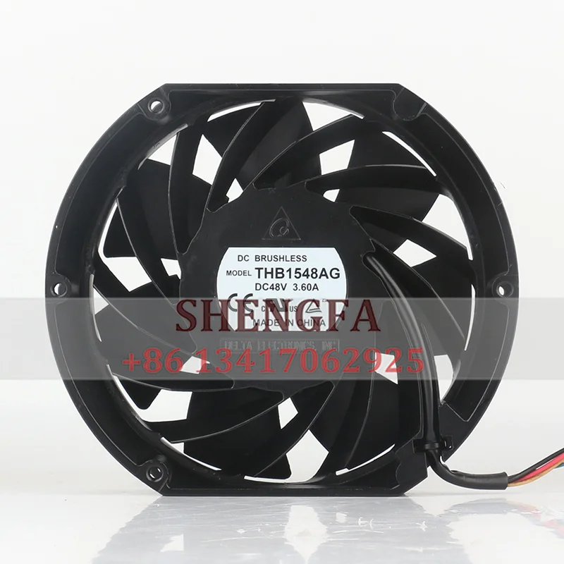 Delta THB1548AG 17cm 48V DC 3.60A 527.5CFM 172x150x51mm Car Booster Industrial Inverter Metal Axial Cooling Fan