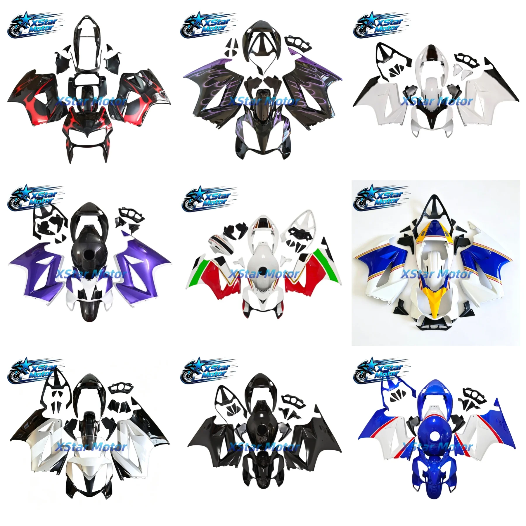 For 2002-2012 Honda VFR800 Motorcycle Fairing Kits Body Trim Modification Housing Exterior Accessories For VTEC 800