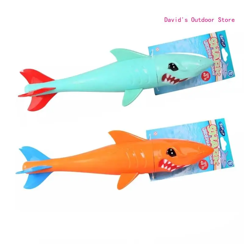 

Kids Underwater Sinking Toy Gliding Shark Throwing Toy Swimming Pool Party Game X3UA