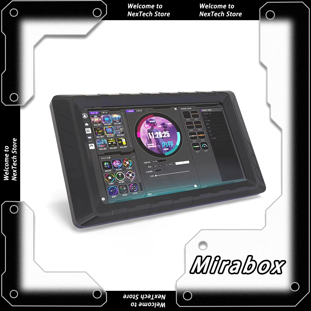 

Шасси Mirabox D5, USB 5-дюймовый дополнительный экран для компьютера, процессор, графический процессор, дисплей, многотематический пользовательский USB-экран монитора, аксессуары для ПК