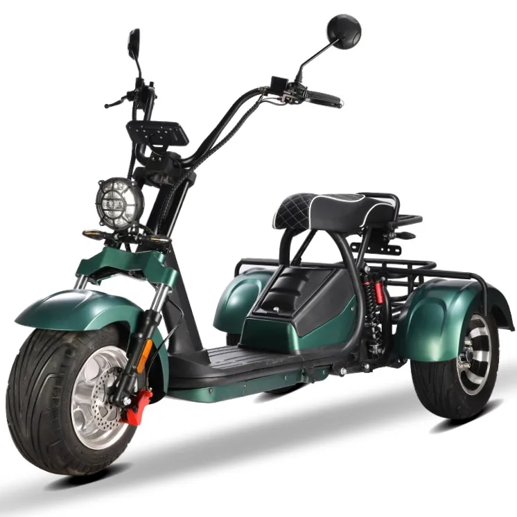 

EEC New design 2000W electric tricycles 3 wheel electric scooter citycoco trike adult 40AH big battery long drive range