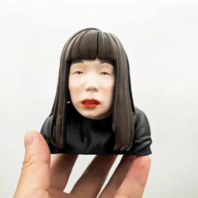 

Drag King "Sister Hong" Bust Statue Nanjing Internet Celebrity Collectible Detachable Hair Satirical Art Figure 3d Printed
