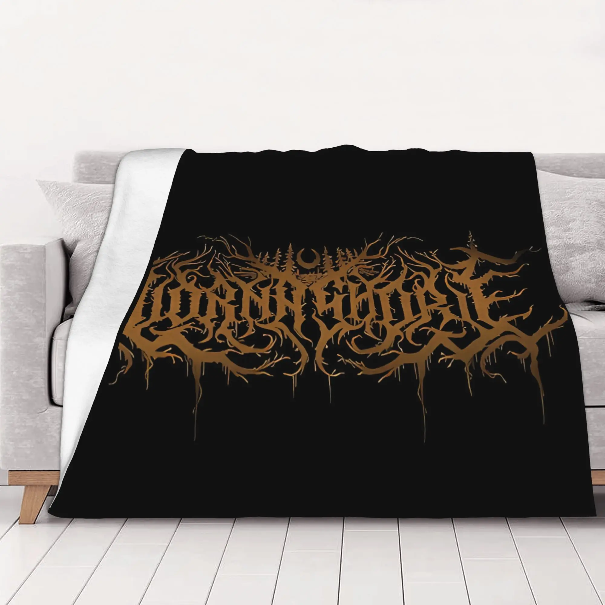1PC Lorna Shore Logo In Lorna Shore home room decorations Winter Blankets for Adults Bedding Home Interior Sofa Knee