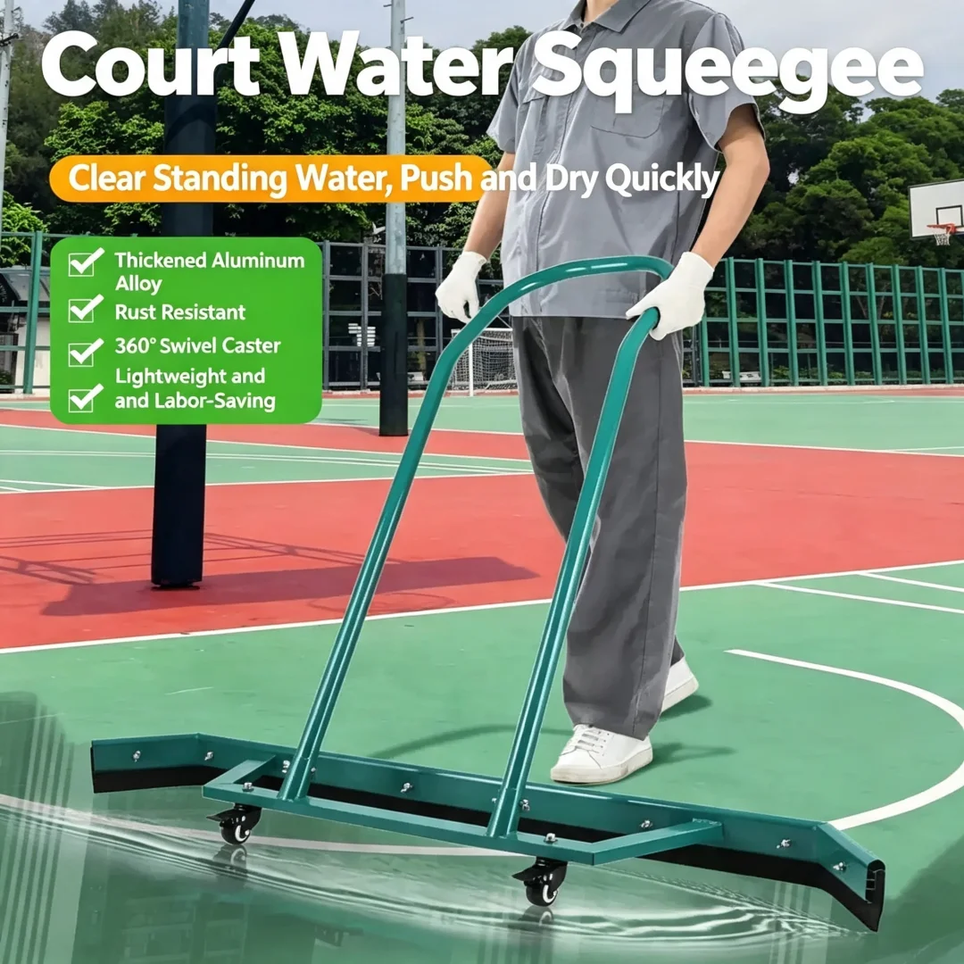 Large Size Aluminum Alloy Ground Water Wiper Sports Court Water Remover Scraper Tennis Basketball Playground Stadium Water Clean