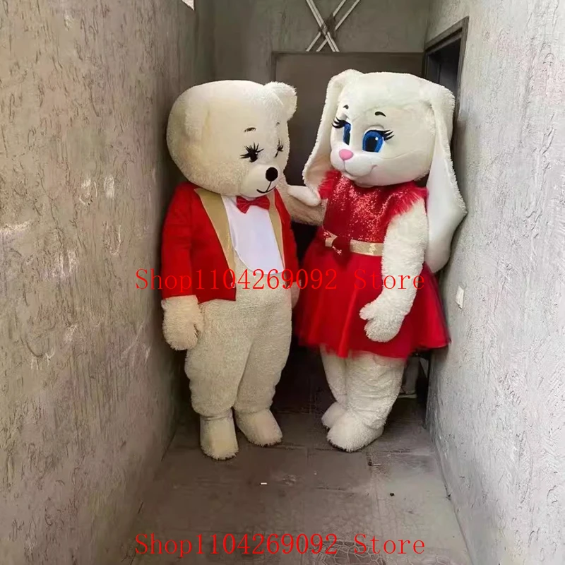 

Lovely Teddy Bears Mascot Costume Cartoon Bears Mascotter Birthday Anime Cosplay Costumes Character Party Maskote Halloween
