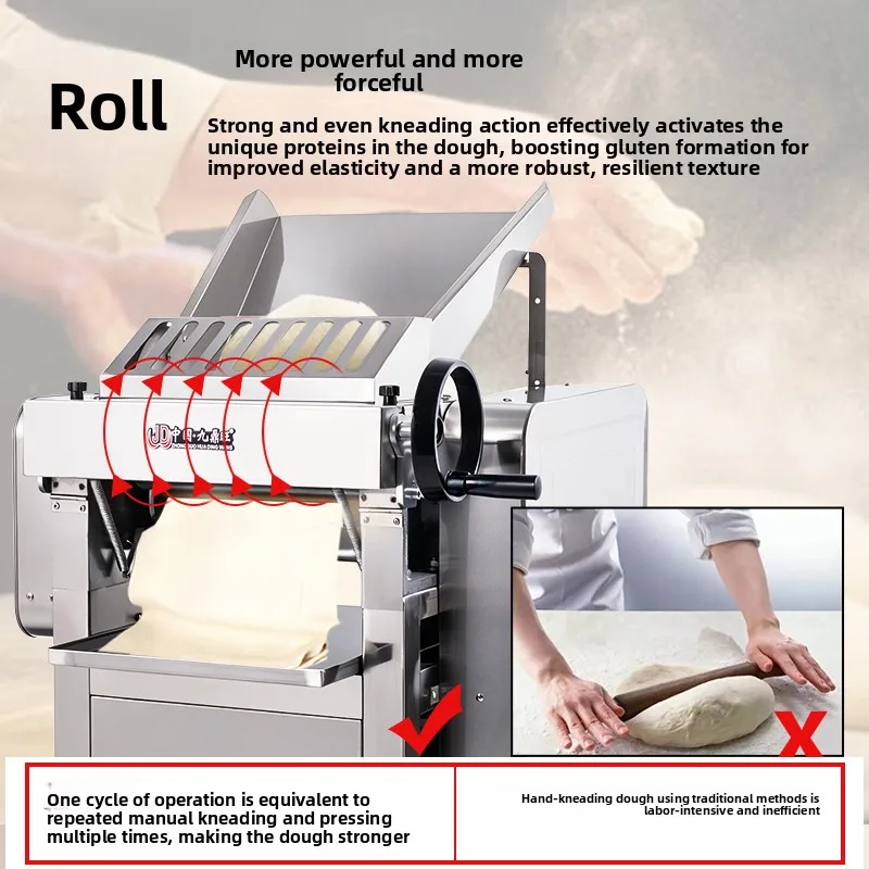 CX automatic noodle press commercial steamed bun shop desktop small high-speed electric noodle shop