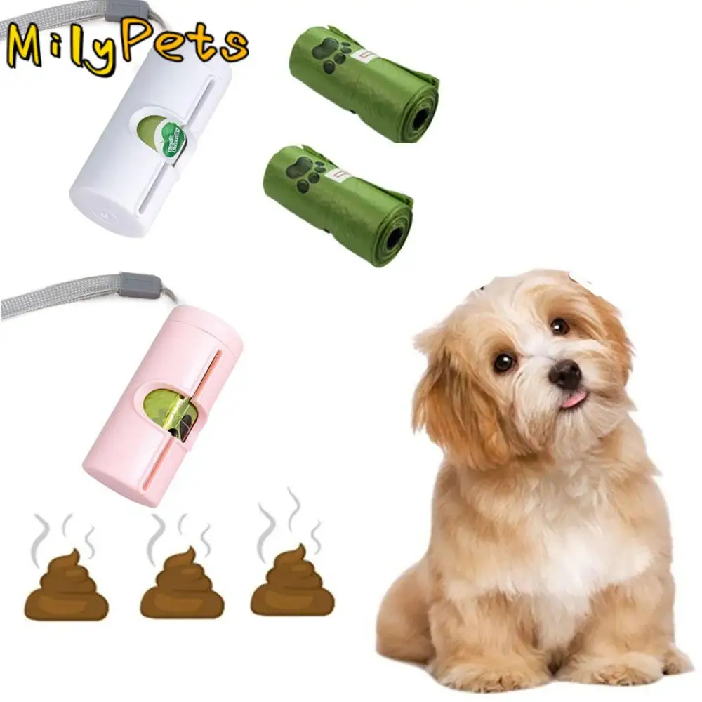 

Plastic Dog Walk Poop Bag Dispenser Mini Easy To Walk Pet Waste Bag Dispenser Detach Reliable Waste Bag Holder for Pets