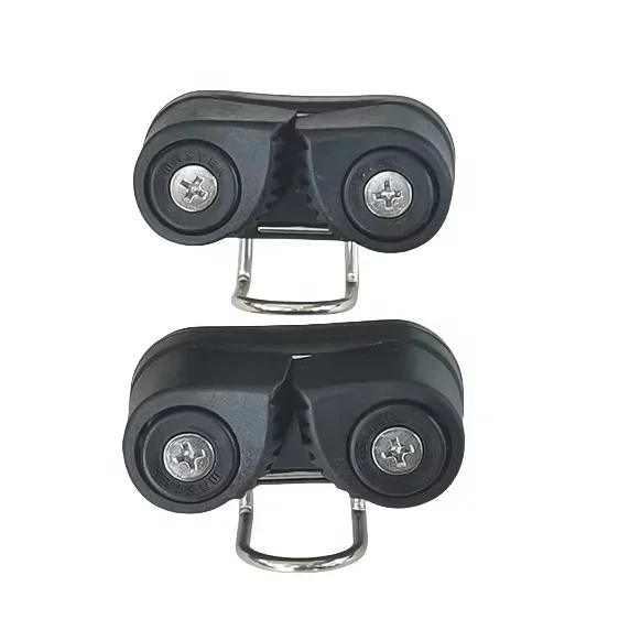 

Black Nylon Sailboat Cam Cleat Kayak Pilates Equipment Fast Entry Cam Cleat with Leading Ring