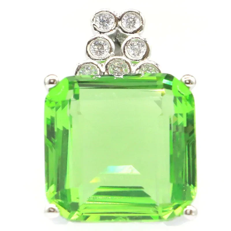 Buy 3 Get 1 Free Real 925 Solid Sterling Silver Pendant Peridot Citrine Blue Aquamarine Tsavorite Garnet London Blue Kunzite