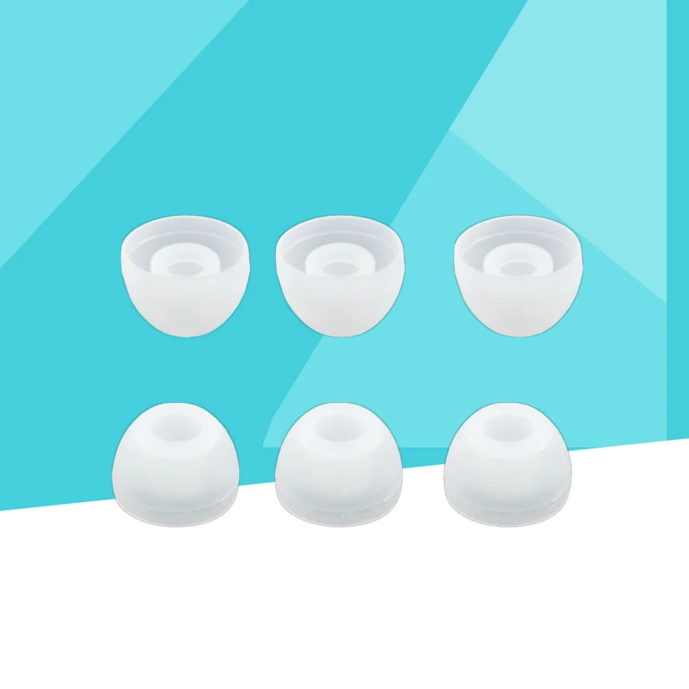 

5Pairs Silicone Earphone Earbuds Tips 3.8mm Diameter Soft Elastic Noise Reducing Earbud Caps Earpads Replacement Transparent