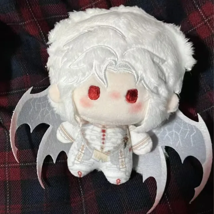Love And Deepspace Fan Made Qin Che Silver Wing Devil Dragon 10cm Nunu Body Printed Plush Doll Collectible Pendant For Game Fans