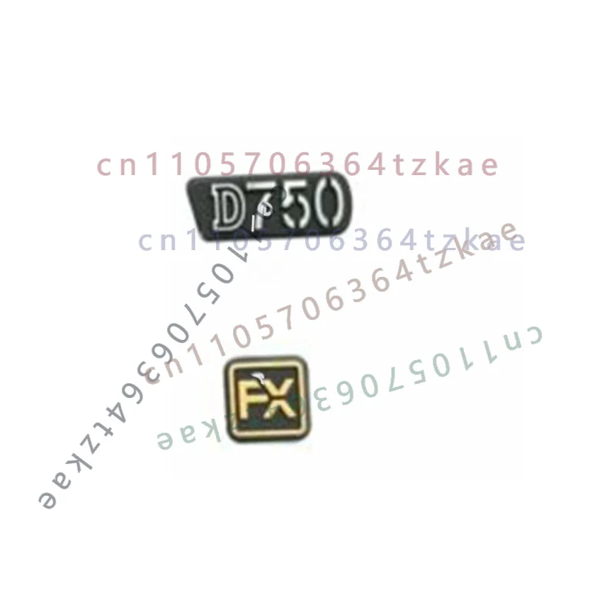 New Side Rubber Cover With D750 LOGO & FX Nameplate Label Repair Part For Nikon D750 DSLR Camera Replacement Accessory