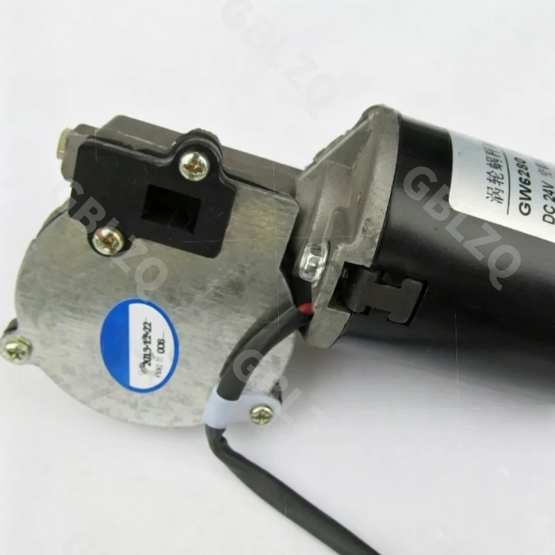 GW6280 30/50/52/80/100 rpm, reversible worm gear worm reducer motor with Hall sensor, electric gearbox motor