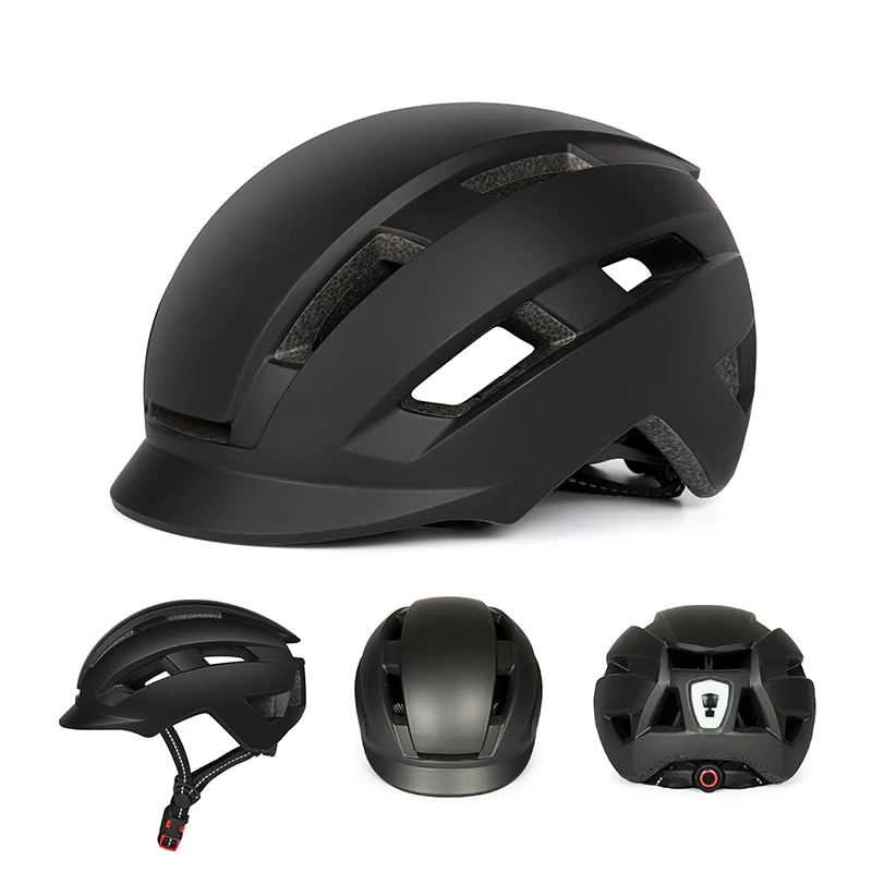 Smart Urban Commuter Helmet with LED Light Electric Scooter E-bike Helmet Integrally-molded Bicycle Helmet Casco Bicicleta
