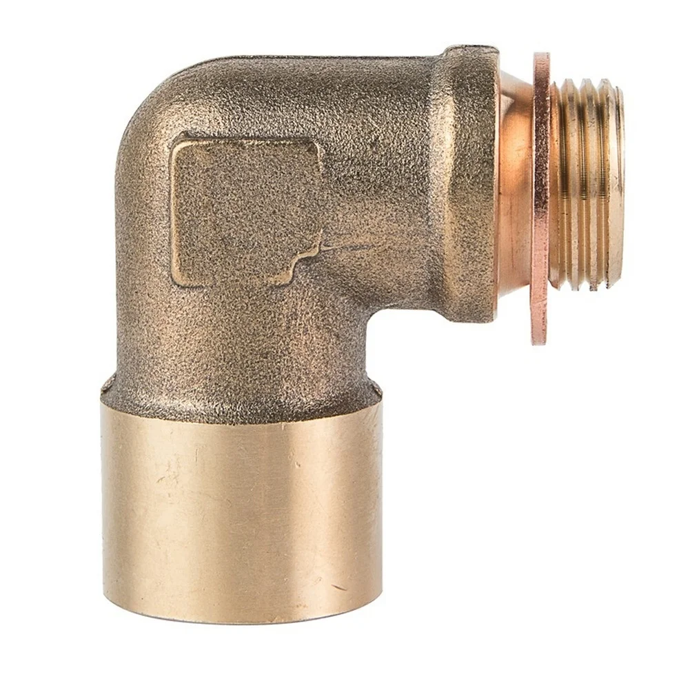90 Degree Elbow Sensor Adapter for Automotive Exhaust Systems with Brass Construction and M18x1 5 Thread for Reliable Fitment