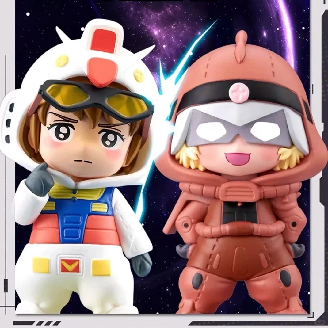 

Коллекционная фигурка Bandai BNFIGURE Q Pajamars Blind Box Mobile Suit Gundam Universal Century, подвижная модель, сюрприз-подарок
