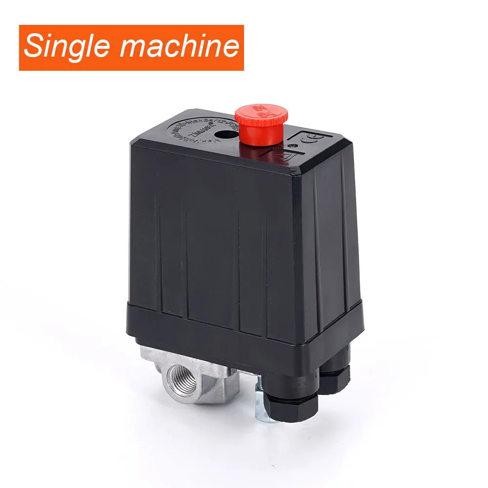 90-120PSI ضاغط الهواء مفتاح ضغط صمام التحكم المنوع منظم مقاييس صمام الأمان 1/4 "BSP أجزاء ضاغط الهواء #1