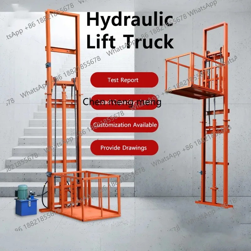 A55 Electric Cargo Elevator Lift Heavy Goods Warehouse Home Space Loading And Unloading Home Workshop Small Lifting Platform