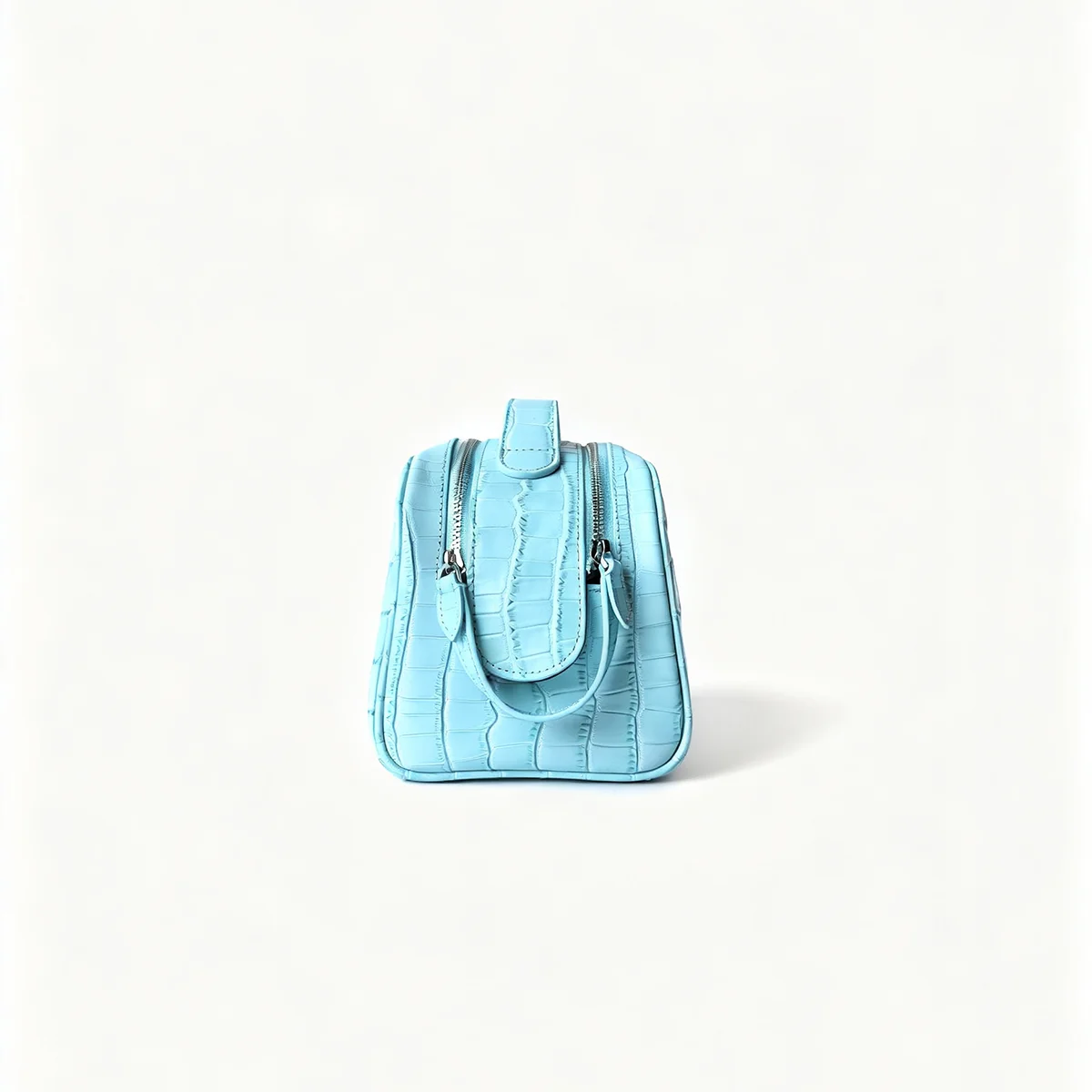 Echtleder-Kosmetiktasche mit Krokodil-Textur, Reise-Kosmetikbeutel, große Kapazität, Unisex-Organizer, mehrere Farben zur Auswahl. – Detail 22