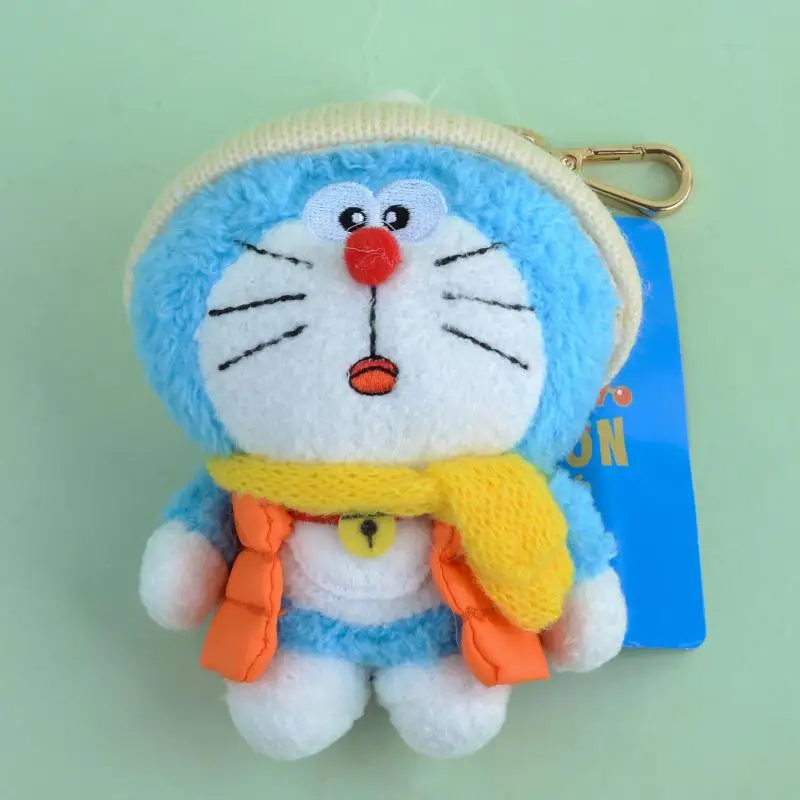 Kawaii Doraemon Anime Cartoon Plush Keychain Girl Bag Charm Give Gifts To Girlfriend