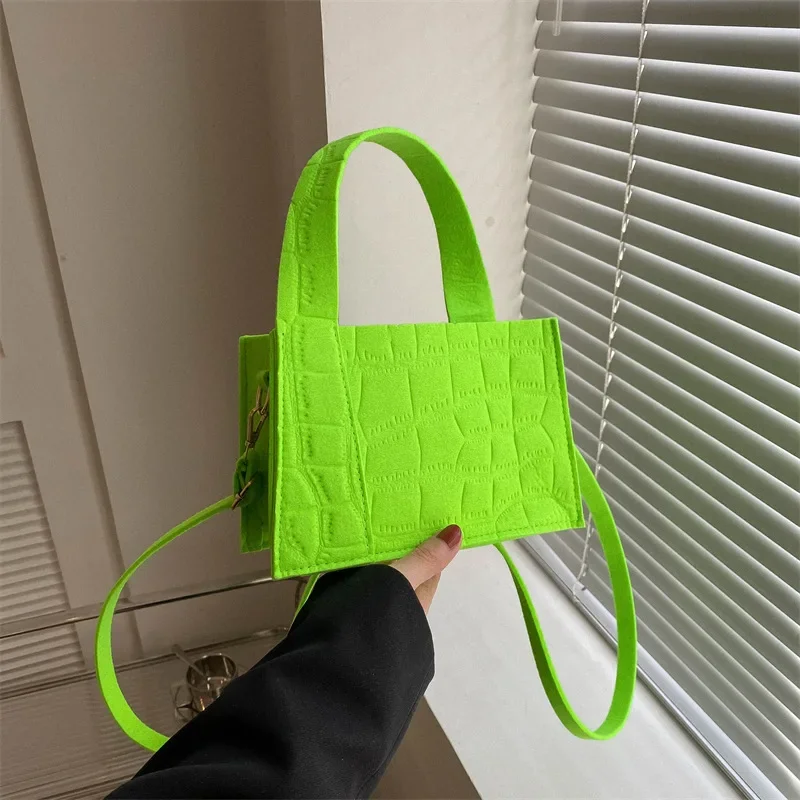 2023 New Messenger Shoulder Shopping Bag Solid Color Felt Women Luxury Designer Handbag Casual Crossbody Bags for Women Simple