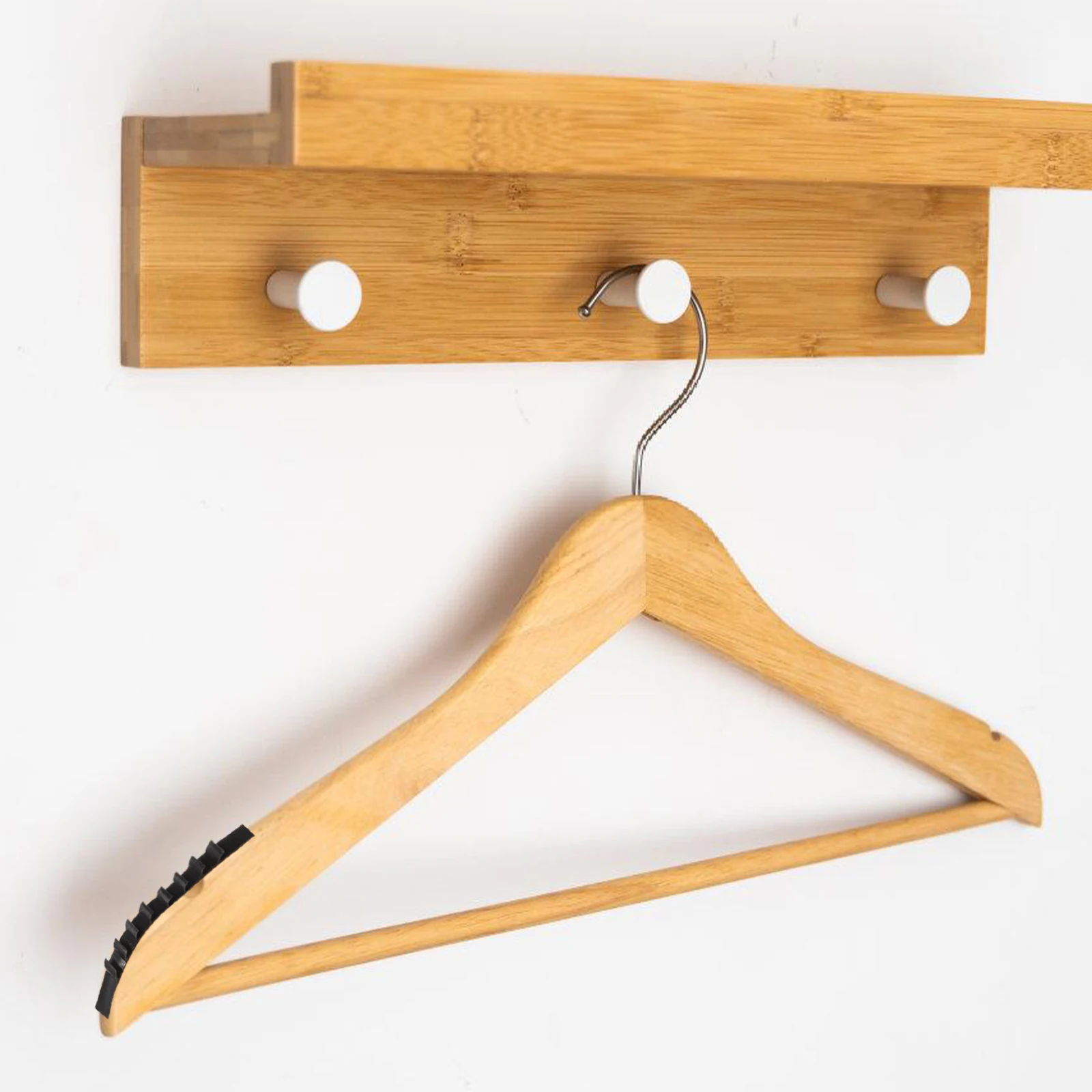 

100Pcs Non Slip Hanger Grips Silicone Anti Skid Strips Closet Accessory Sturdy Easy Stretch Practical Home Clothes Shop